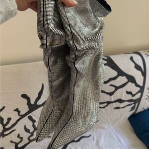 Zara Silver Ankle Boots